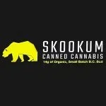 Skookum canned cannabis logo - Best tinned craft cannabis line.