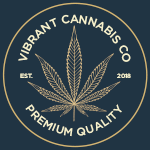 Vibrant cannabis Co. logo. Craft cannabis brand.