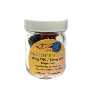 Northern Fire 1:1 THC CBD Capsules - Relaxation & Balance