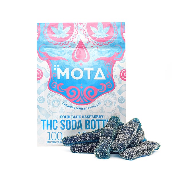 Mota - Blue Raspberry Soda Bottles