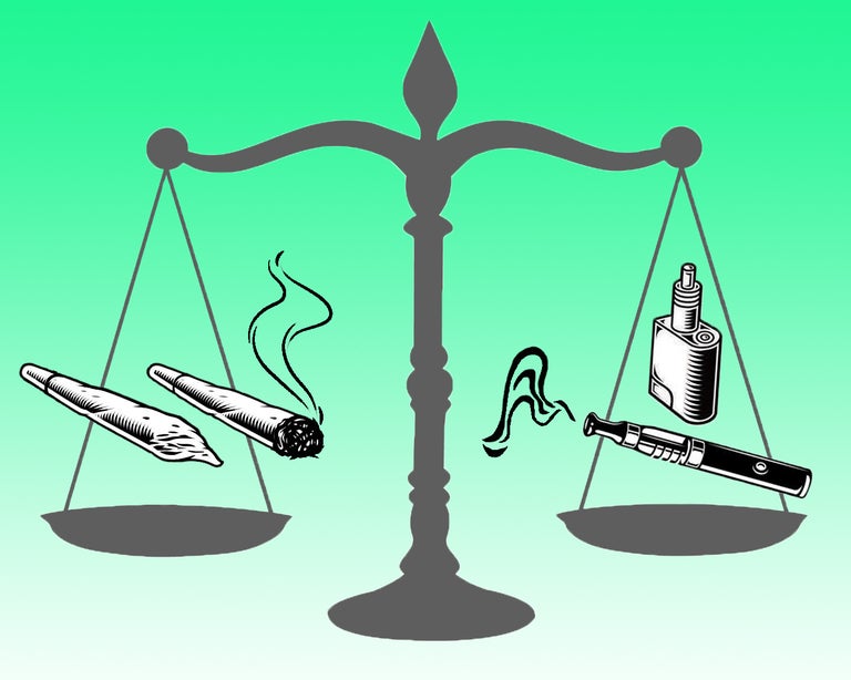 smoking vs vaping cannabis
