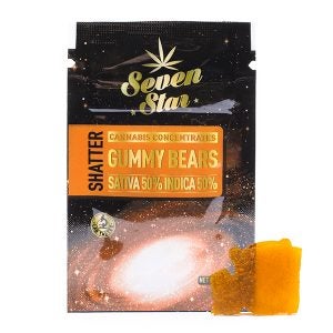 Seven star gummy bears shatter
