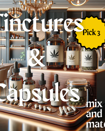 3 Pack Tinctures & Capsules - Mix and Match