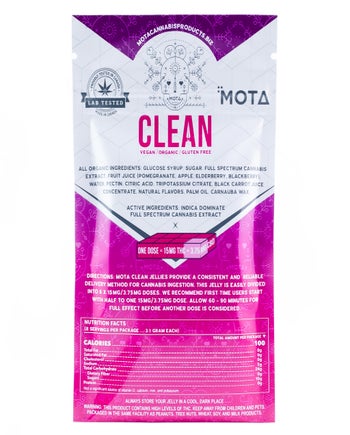 MOTA - THC Clean Organic Vegan Gluten Free Jelly (120mg)