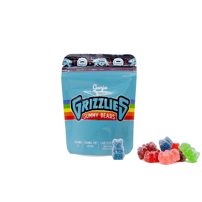 Ganja Edibles - Sour Grizzlies (350mg)