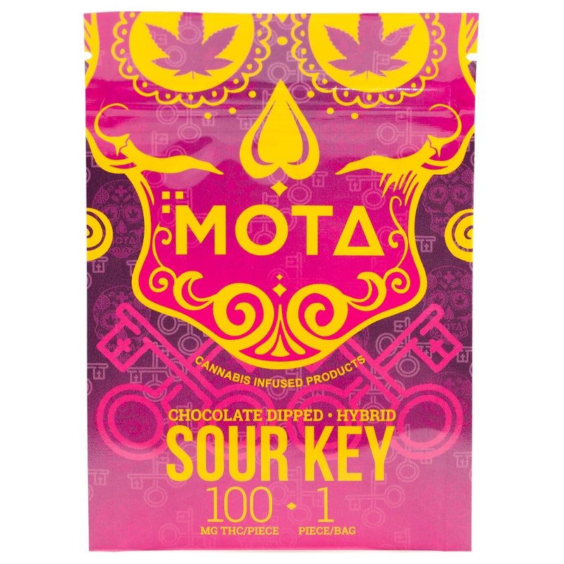 MOTA - THC Chocolate Dipped Sour Key (100mg)