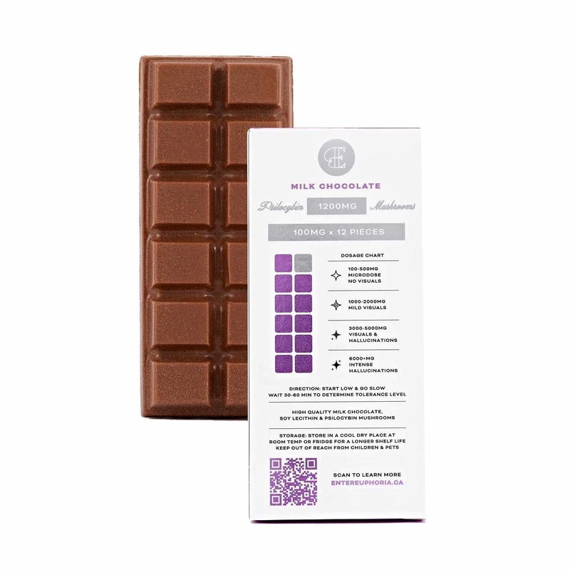 Euphoria Psychedelics - Mushroom Chocolate Bar (1200mg)