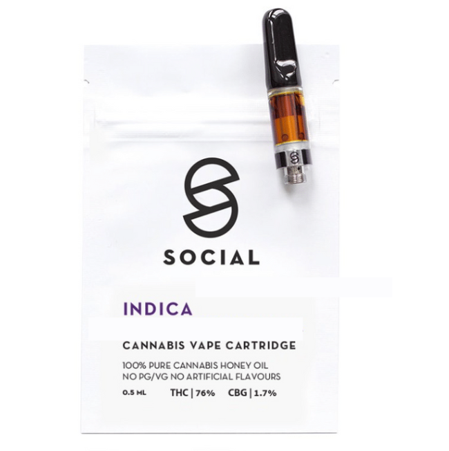 Social - Honey Oil Cartridges (0.5g)