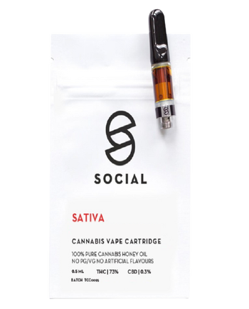 Social - Honey Oil Cartridges (0.5g)