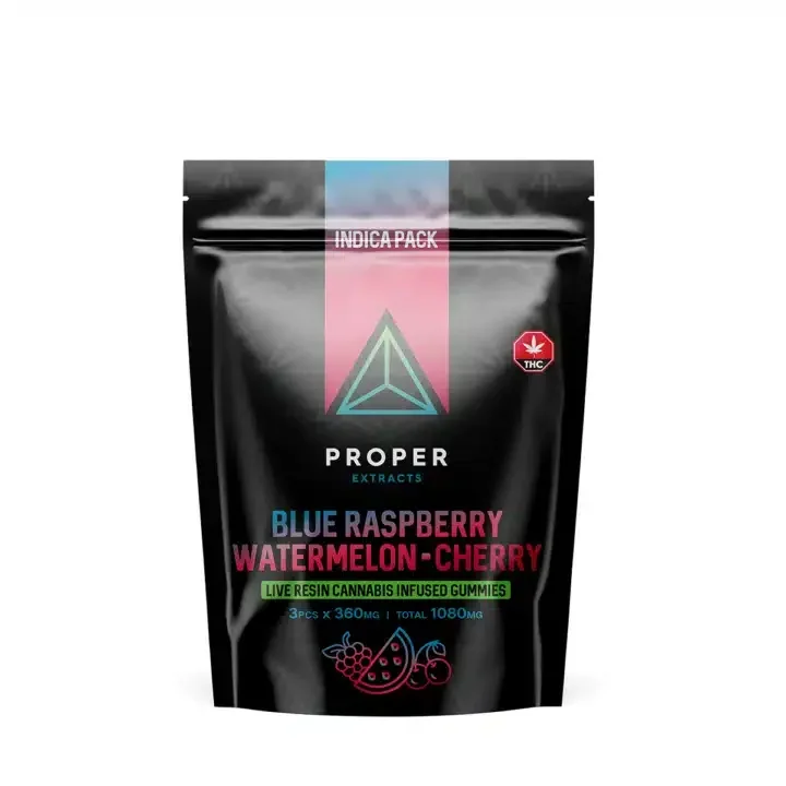 Proper Extracts - Live Resin Gummies (1080mg)