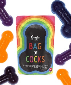Ganja Bag of Cocks Regular – 4 x 60mg THC