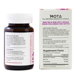 Mota 11 Capsules 10MG THC 10MG CBD 11 2