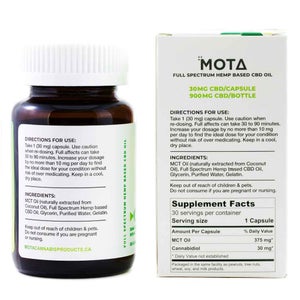 Mota CBD Capsules 900MG CBD 2