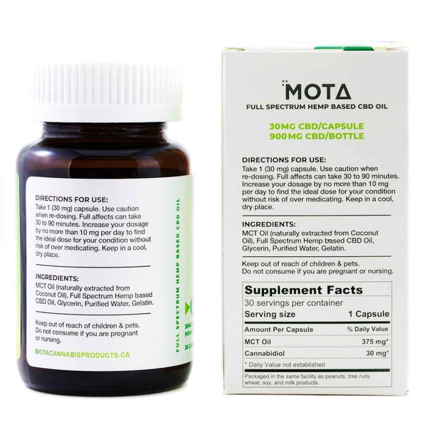 Mota THC Capsules 25MG THC 2