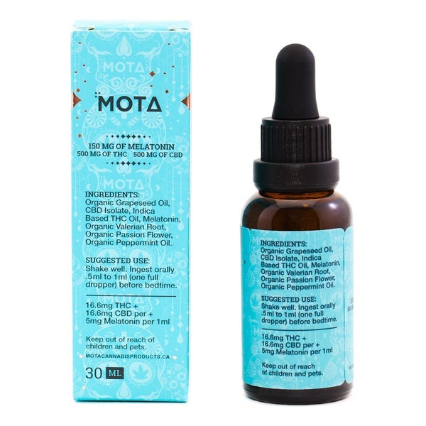 Mota THCCBD 11 Sleep Tincture 150MG Melatonin 500MG THC 500MG CBD 2