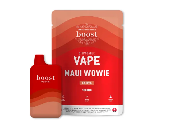 BOOST DISPOSABLE THC VAPE PEN maui wowie