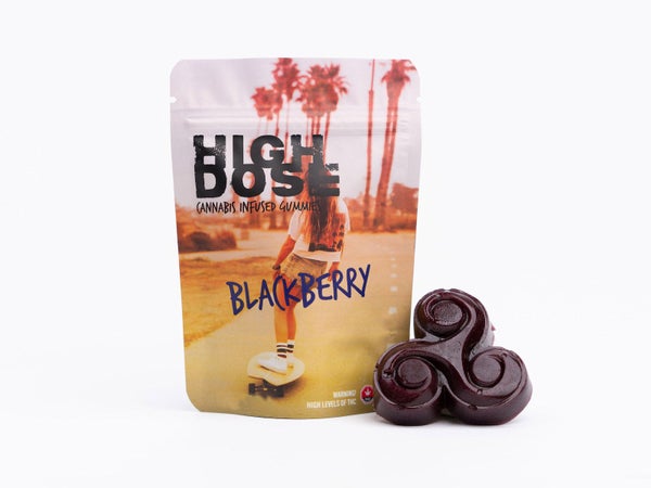 High Dose Cannabis Infused Gummies Blackberry 1