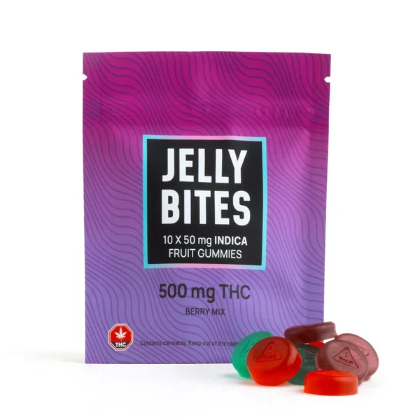 Jelly Bites Berry Mix 500mg Indica Extra Strength 1 1 5