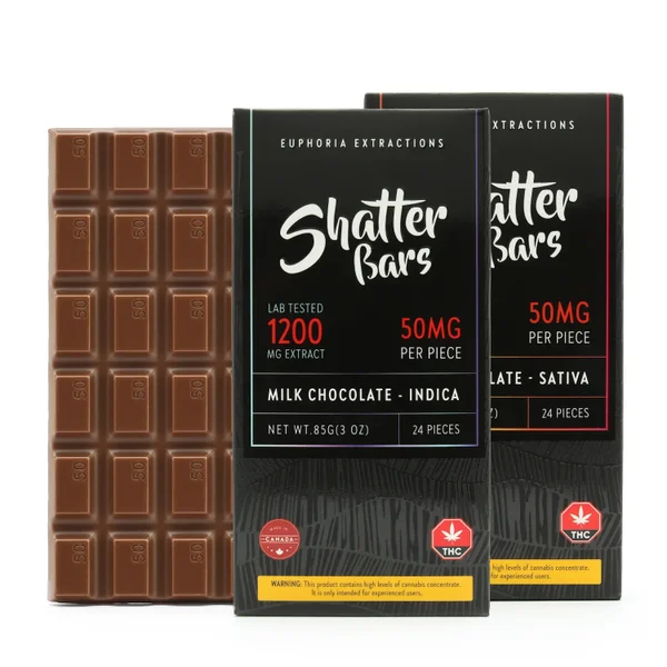 edibles euphoria extractions shatter bar 1200mg cover