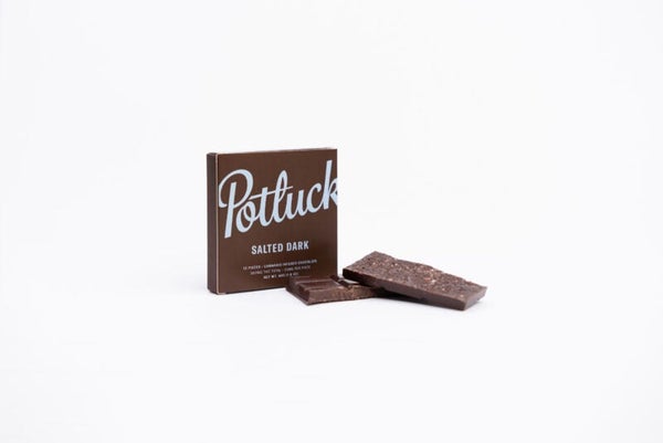 Potluck Cannabis Infused Chocolate Salted Dark Chocolate 300MG 4