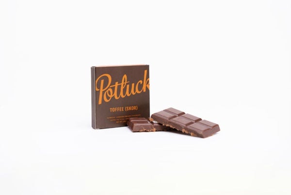 Potluck Cannabis Infused Chocolate Toffee SKOR Chocolate 300MG 1