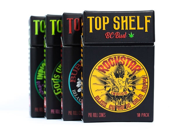 TOP SHELF 0.5 GRAMS PRE ROLLS 10 PACK