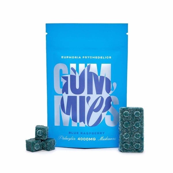 BlueRasp GUMMIES 4000MG FrontProduct EP whitebg