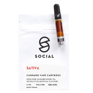 SOCIAL 1.0ML HONEY OIL CART SATIVA