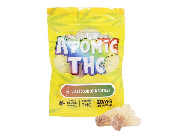 Atomic THC Juicy Sour Cola Bottles