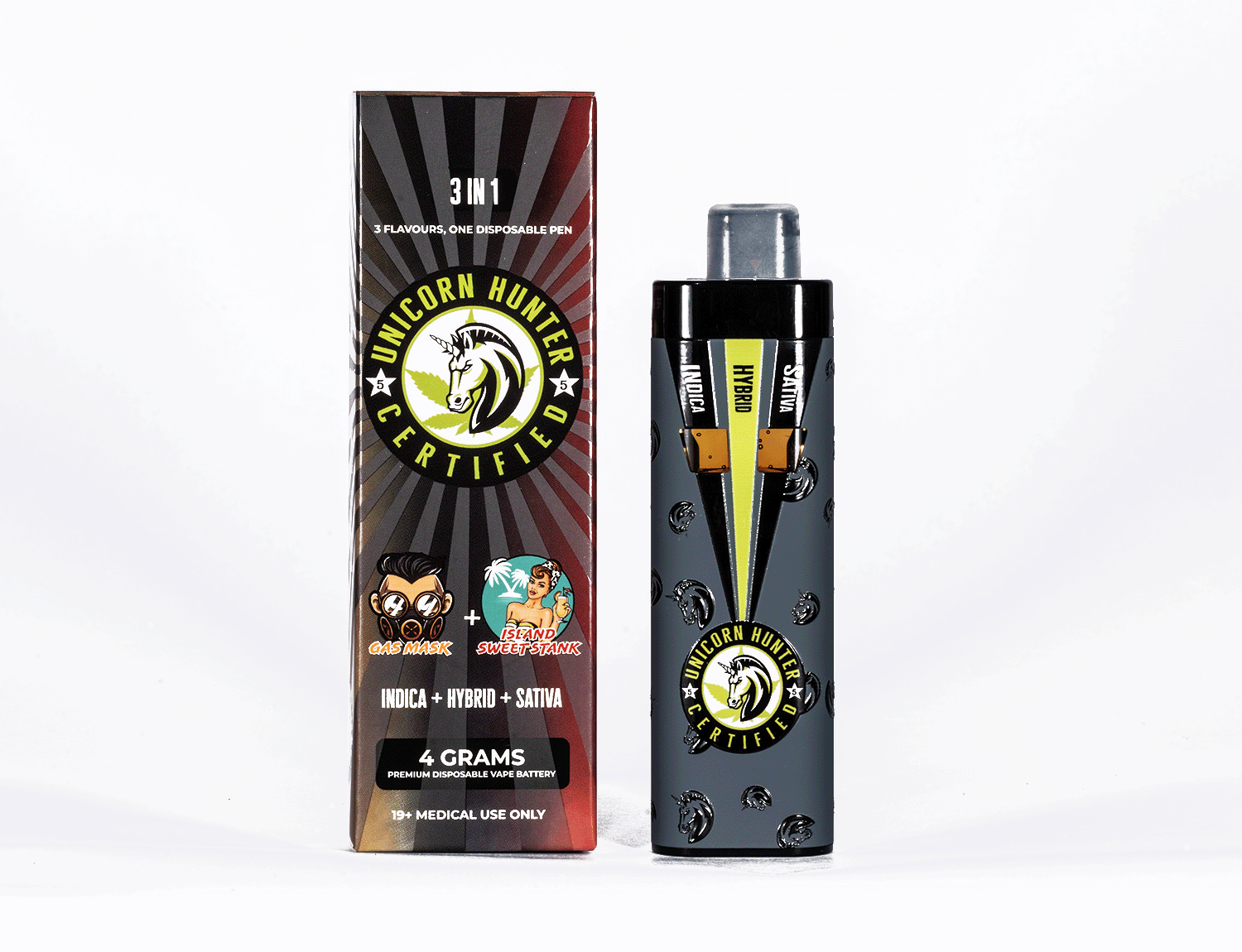 Unicorn Hunter 3 IN 1 – 4 Grams -Gas Mask + Sweet Island Stank – 2