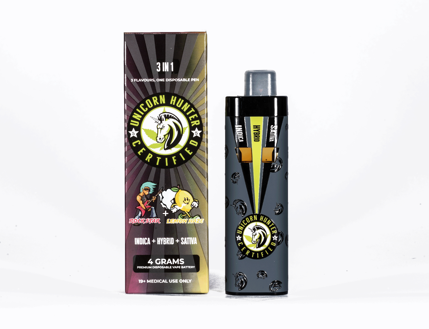 Unicorn Hunter 3 IN 1 – 4 Grams -Rockstar + Lemon Haze – 2