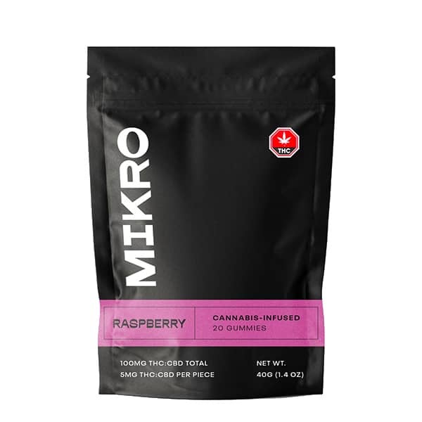 Mikro 1:1 Gummies (100mg CBD:THC) of Doobdasher, Canada