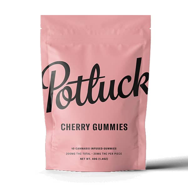 Potluck THC Cherry Gummies at Doobdasher, Canada