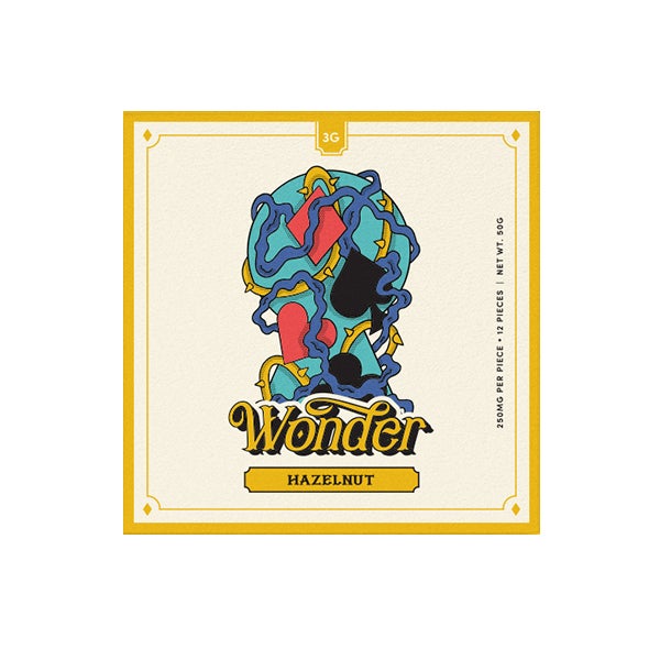 Wonder Psilocybin Chocolate Bar (Hazelnut) 3g of Doobdasher