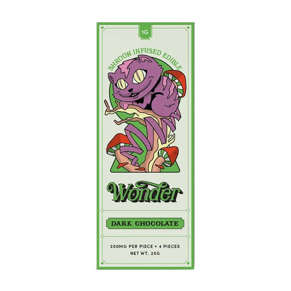 Wonder 1g Psilocybin Dark Chocolate Bar of Doobdasher, Canada