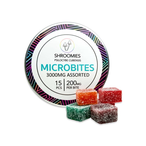 Shroomies Microbites Assoted Psilocybin 3000mg of Doobdasher