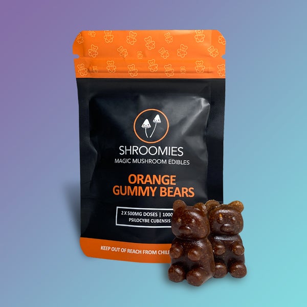 orange-gummy-bears-funky Shroomies Orange Gummy Bears (1000mg) of Doobdasher