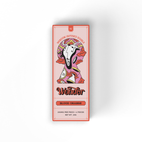 Wonder Psilocybin Blood Orange Chocolate Bar 1 Gram of Doobdasher, Canada