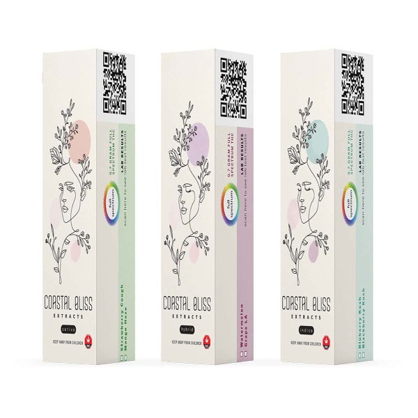 Coastal Bliss Extracts - HTFSE Vape Cartridge (0.7g THC) of Doobdasher