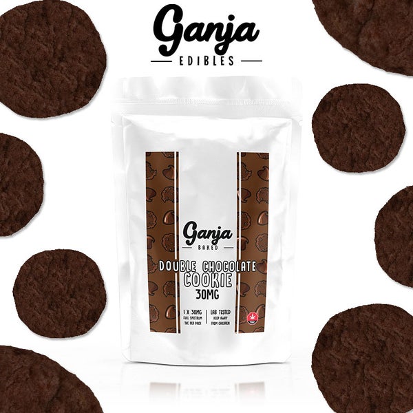 ganja-baked-double-chocolate-cookie.jpg Ganja Baked Double Chocolate Cookie 30mg of Doobdasher, Canada