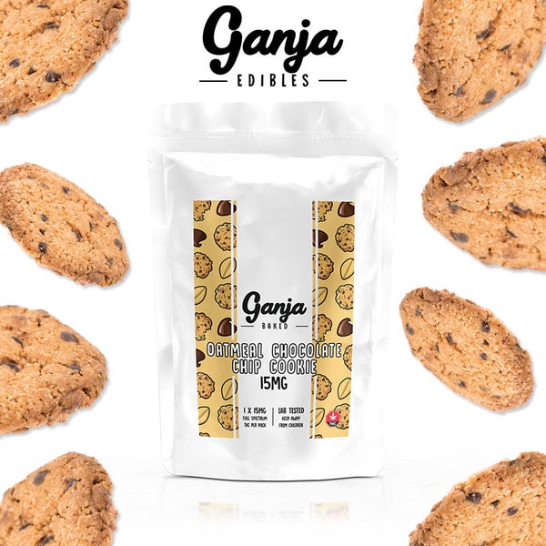 ganja-baked-oatmeal-chocolate-chip.jpg Ganja Baked Oatmeal Chocolate Chip Cookie of Doobdasher