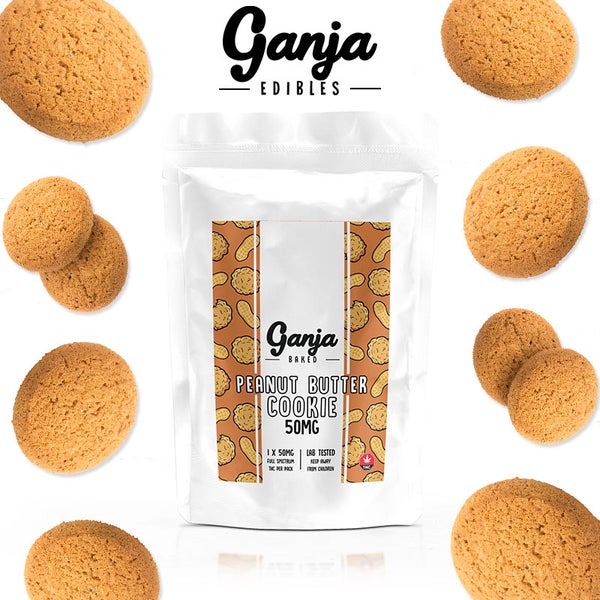 Ganja Baked Peanut Butter Cookie 50mg of Doobdasher, Canada