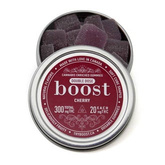 Boost Gummies 300mg THC Cherry of Doobdasher, Canada