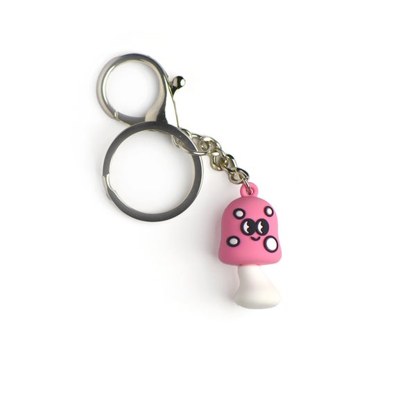 Magic mushroom keychain