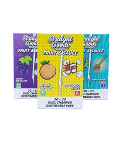 Straight Goods - Dual Chamber Disposable Vape Distillate + Sauce (6g)