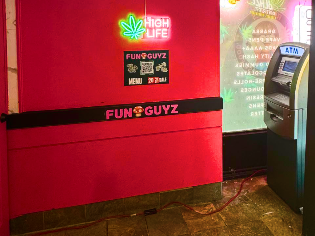 The interior of Funguyz magic mushrooms dispensary in Barrie