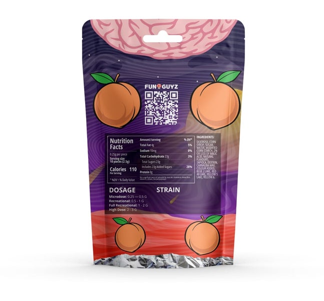 FunGuyz Psilocybin Gummies 2.5 G – Reach Peach