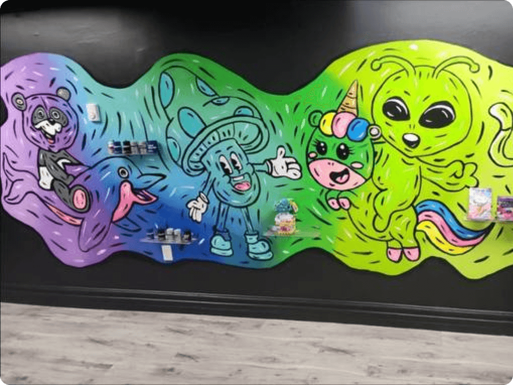 funguyz-magic-mushrooms-dispensary-barrie-dunlop-street-5 Funguyz magic mushrooms dispensary in Barrie, store shelves with products