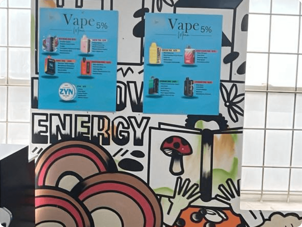 Inside Funguyz magic mushrooms dispensary in Ottawa on Churchill Ave