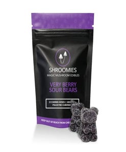 Shroomies - Very Berry Sour Gummy Bears (1000mg)